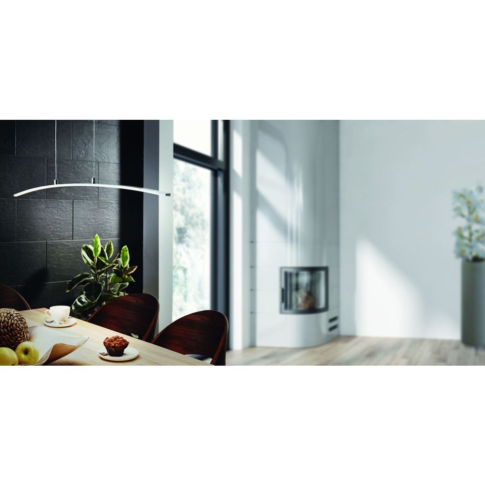 Eglo Lasana Visilica/1, LED, 14W, D 900, Alu/Krom Bijela slika 2
