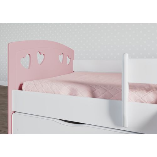 Drveni dječji krevet Julia s ladicom - rozi - 180*80cm slika 4