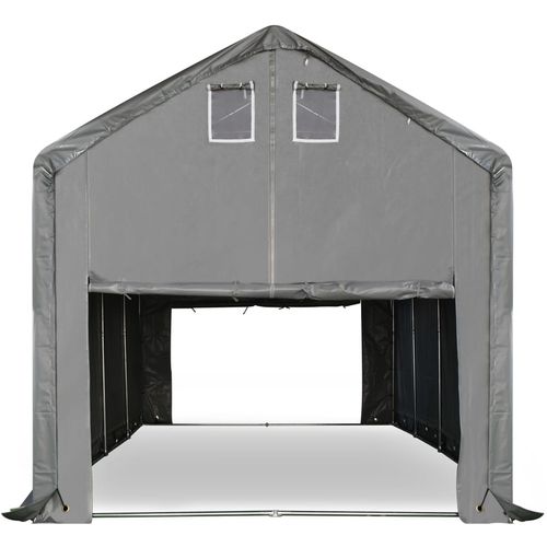 Skladišni šator od PVC-a 4 x 8 m sivi slika 34