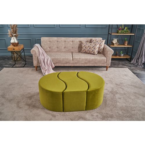 Atelier Del Sofa Tabure, zelena, Alya Puf - Green slika 1