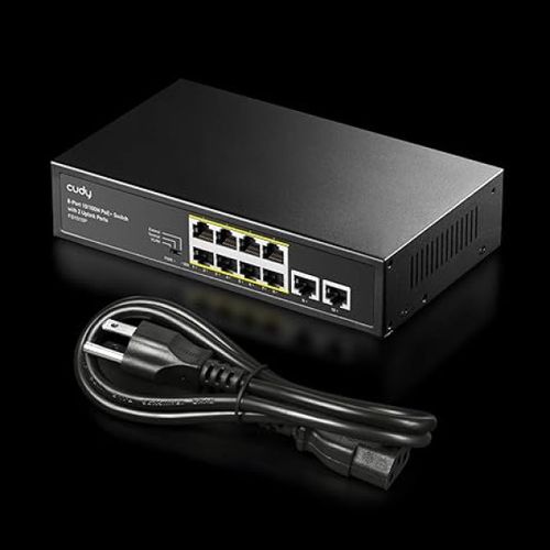 Cudy GS1010PS2 8-Port Gigabit PoE+ Switch with 2 Gigabit Uplink ports and 2 Gigabit SFP slot 120W slika 4