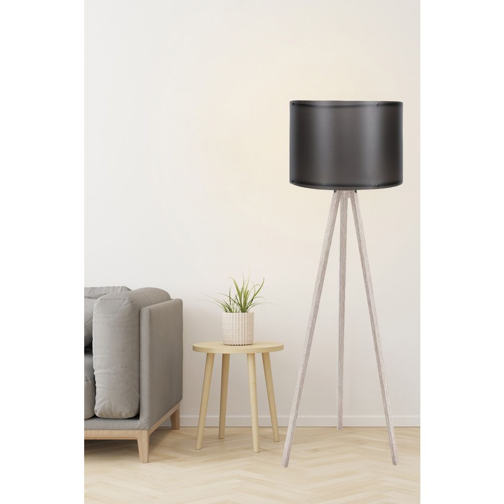 119 Crna Krem Podna Lampa slika 2