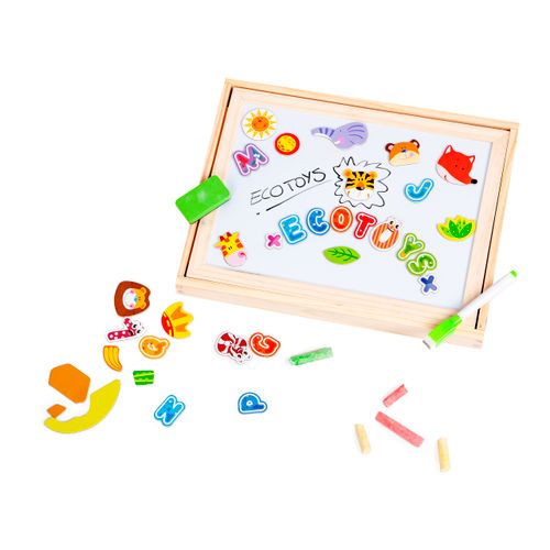 EcoToys 2u1 edukacijski set s pločom - 176 elemenata slika 3