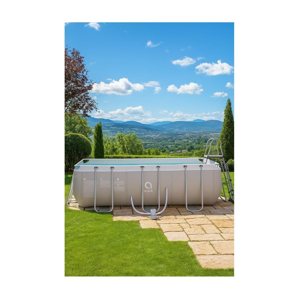 Avenli Montažni bazen Passaat Grey sa ljestvama i pumpom 400x207x122cm slika 5