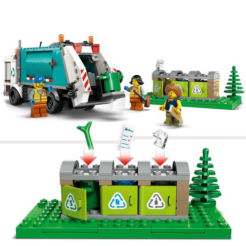 Playset Lego City 60386 Recycling truck Kamion Istovarivač slika 4