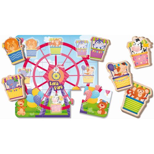 LISCIANI Montessori Wood baby puzzle luna park 96855 slika 6