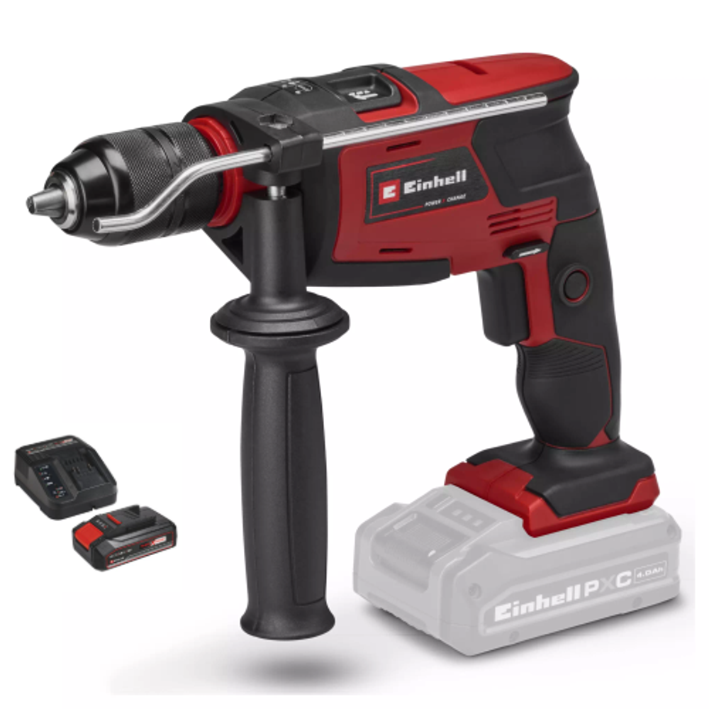 Einhell Akumulatorska udarna bušilica TC-ID 18 Li-Solo + Baterija 4 Ah 18V i punjač slika 1