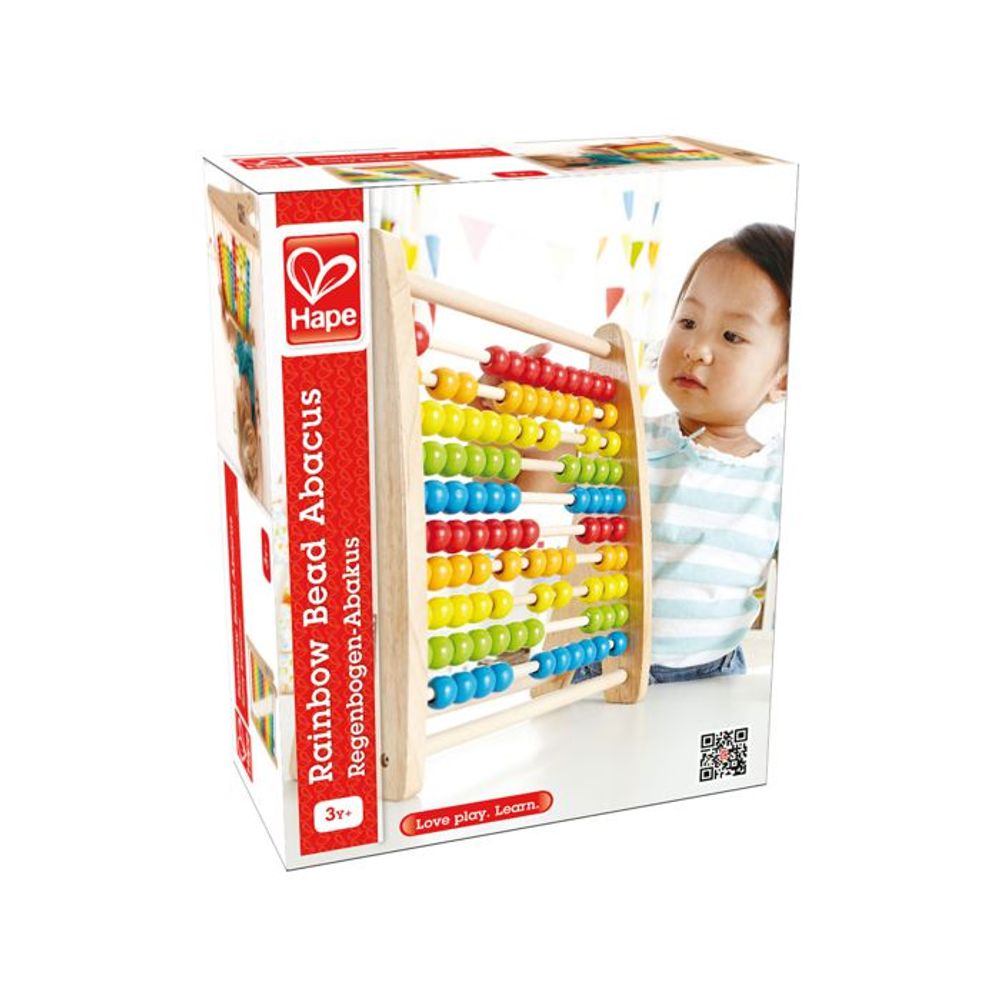 Hape Drvena brojalica Rainbow Bead Abacus E0412A  slika 3