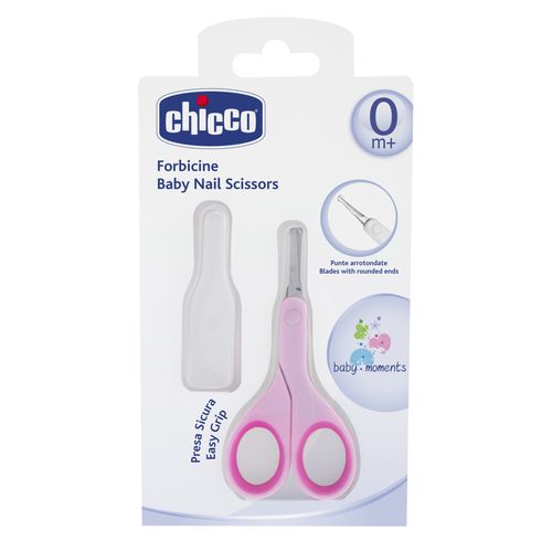 CHICCO škarice s poklopcem pink 0591210 slika 2