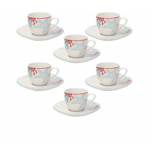 TOGNANA SET 6 TAZZINE CAFFE LAPIS