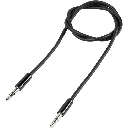 SpeaKa Professional SP-7870052 utičnica audio priključni kabel [1x 3,5 mm banana utikač - 1x 3,5 mm banana utikač] 5.00 m crna supersoft oplaštenje slika 4