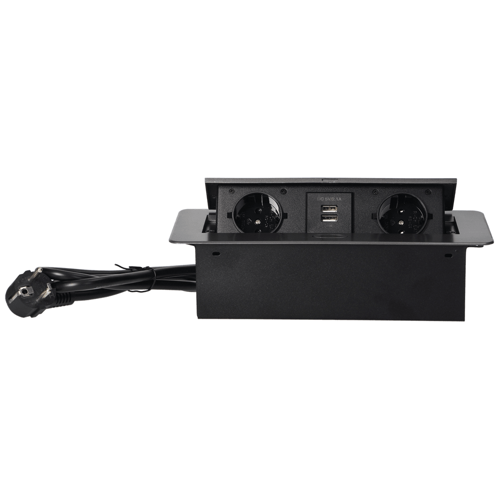 Orno Produžni kabel sa 2 x Schuko utičnice + 2 x USB, ugradbena - OR-AE-13126(GS)/GR slika 3