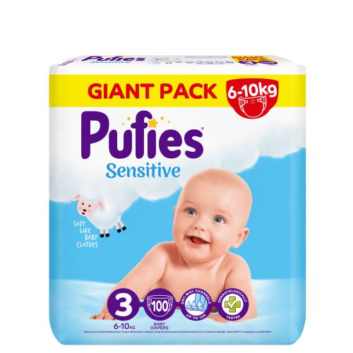 Pufies pelene Giant pack sensitive  slika 1