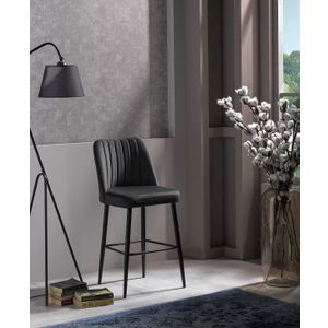 Vento - Set Barskih Stolica u Antracitnoj Boji (4 Komada)