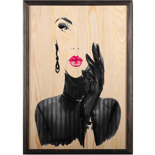 Wallity Drvena uokvirena slika, Woman Silhouette XL slika 2