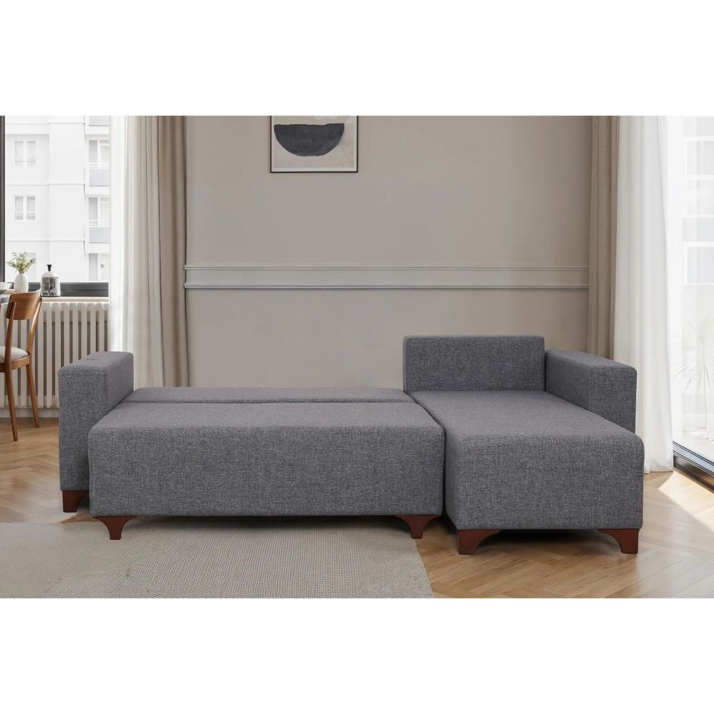 Ugaona Sofa Tloft Mini - Sivi slika 4
