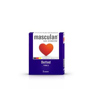 Masculan kondomi Dotted 3 kom