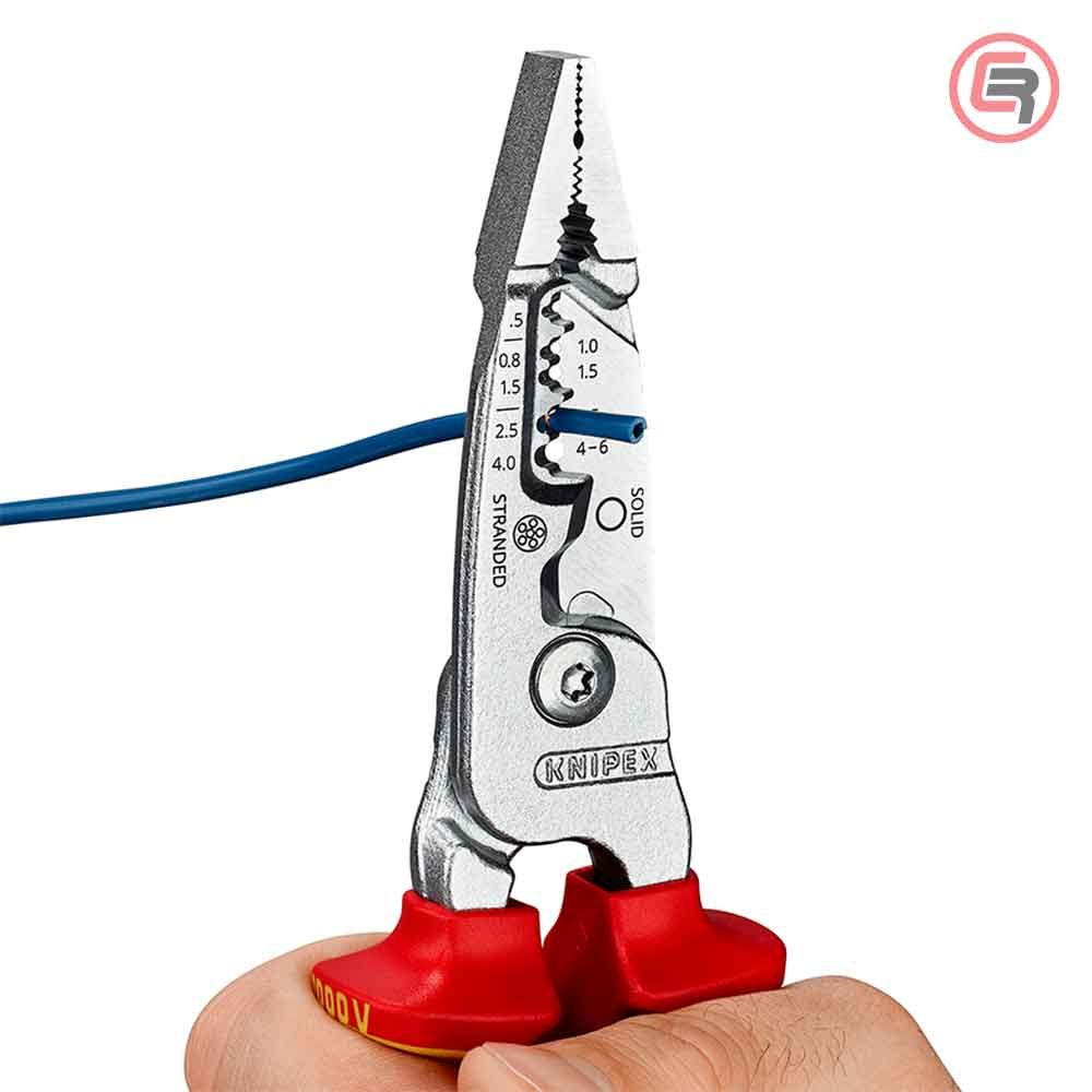 Knipex Kliješta Elektroinstalacijska Multifunkcionalna 200mm 1000V – 13 76 200 ME slika 4
