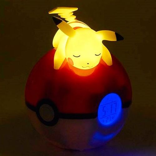 Pokemon Pikachu Pokeball svjetiljka alarm clock slika 2