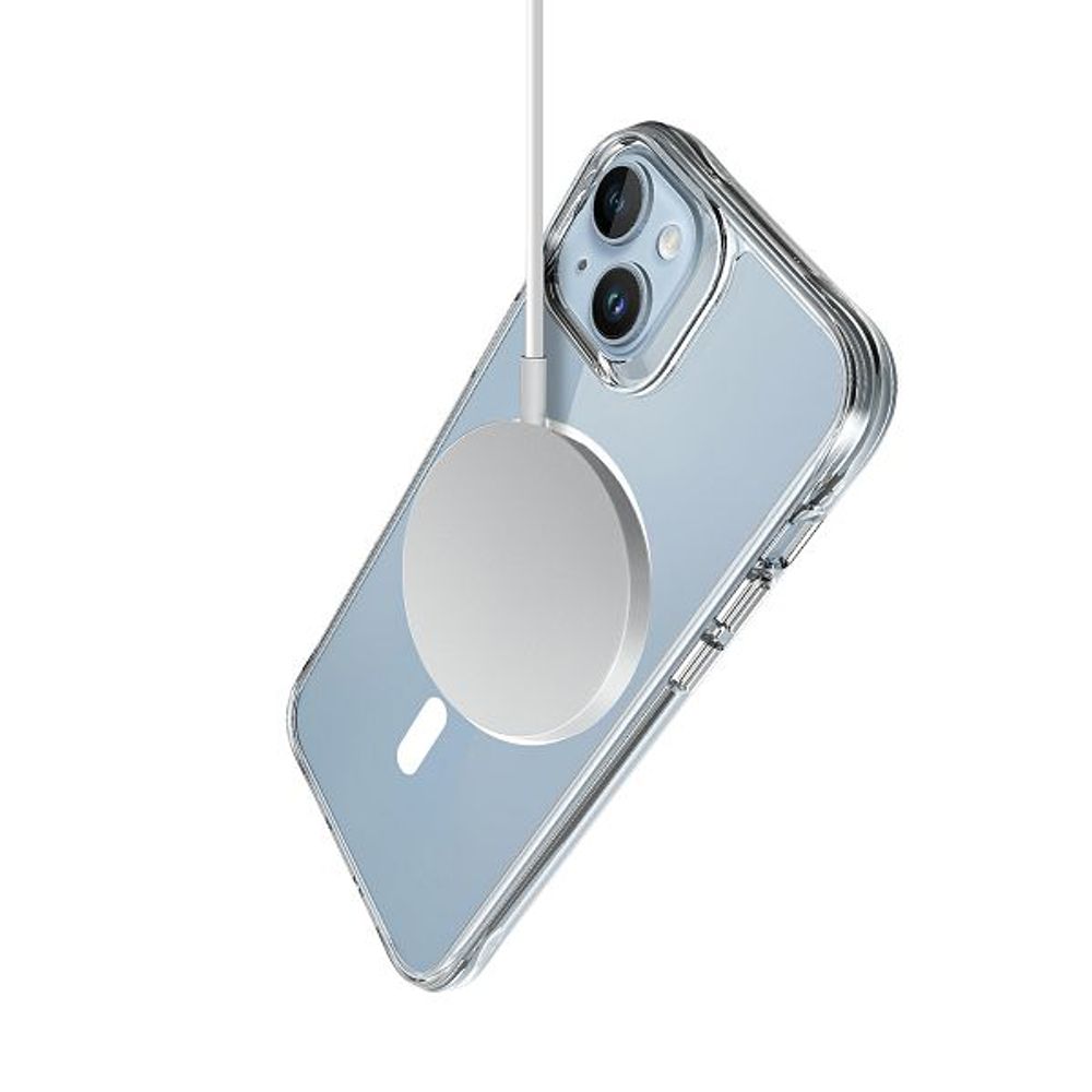 MM TPU IPHONE 15 PLUS - DROP-PROOF PURE MAGSAFE Clear slika 4