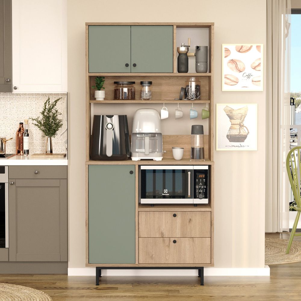 Višenamjenski ormar RE4-SY Oak Green slika 1