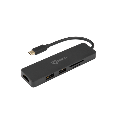 SBOX adapter USB TYPE-C->HDMI/USB-3.0/SD+TF - 5u1 slika 3