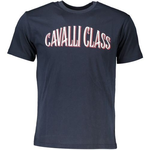 CAVALLI CLASS T-SHIRT SHORT SLEEVE MAN BLUE slika 1