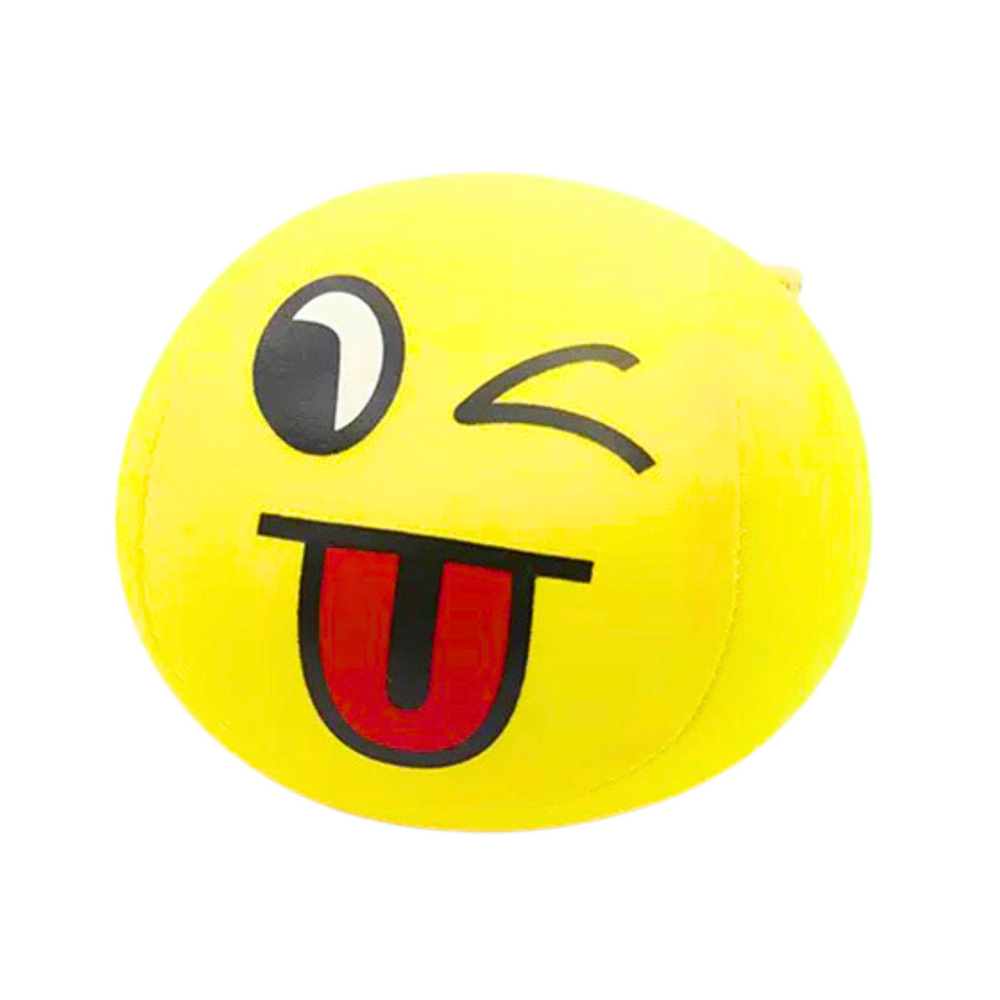 Mekana lopta smajli emoji lopta žuta 9 cm slika 2