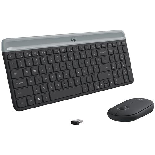 Logitech Slim Wireless Keyboard and Mouse Combo MK470 - GRAPHITE slika 2