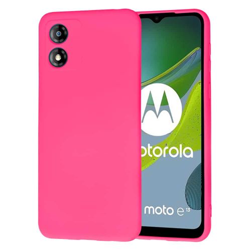 Techsuit SoftFlex silikonska maska za Motorola Moto E13 – Hot Pink slika 1