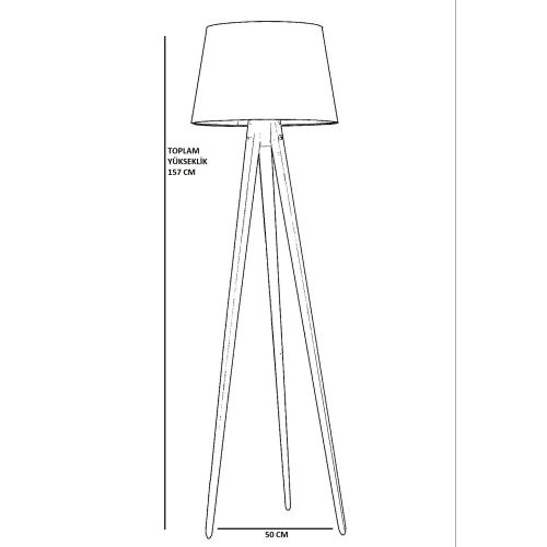 Opviq Podna svjetiljka Tripod 8745-4 slika 3