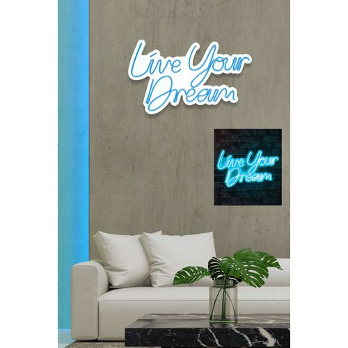 Wallity Ukrasna plastična LED rasvjeta, Live Your Dream - Blue slika 10