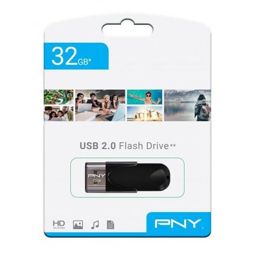 USB stick PNY Attaché 4, 32GB, USB2.0, crni slika 1
