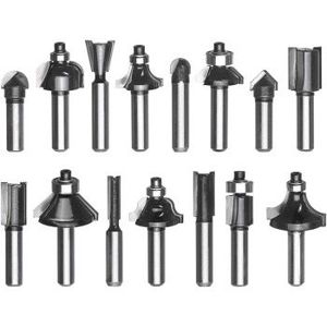 Einhell Pribor za glodalice, set glodala 8 mm, 15 kom. u drvenoj kutiji