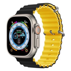 Smart Watch Ocean Strap 44/45/49mm Black/Yellow