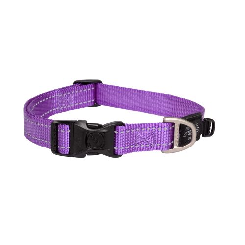 Rogz Ogrlica za pse Reflective Stiching HB06 L Fanbelt 20 mm E (Ljubičasta) slika 2