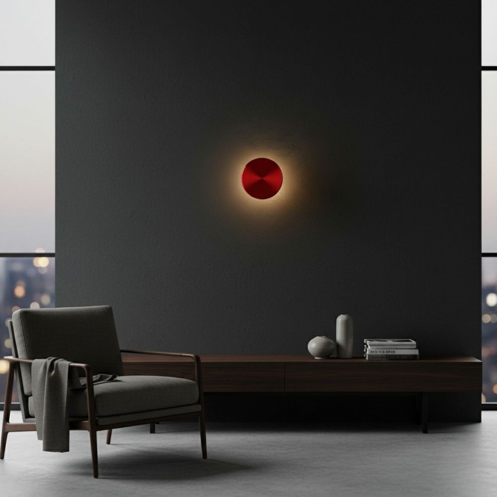 Zidna Lampa Aura - 15520 - L - K, boje: Crvena slika 5