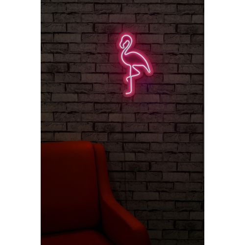 Wallity Flamingo - Roze Dekorativna Plastična Led Rasveta slika 3