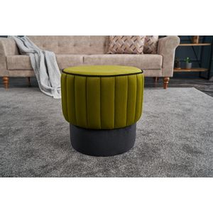 Atelier Del Sofa Tabure, zelena, Rose Puf - Green