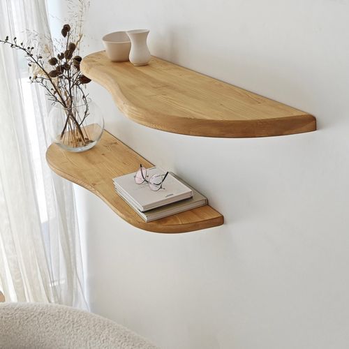 Wavy 2 - Oak Oak Wall Shelf slika 5