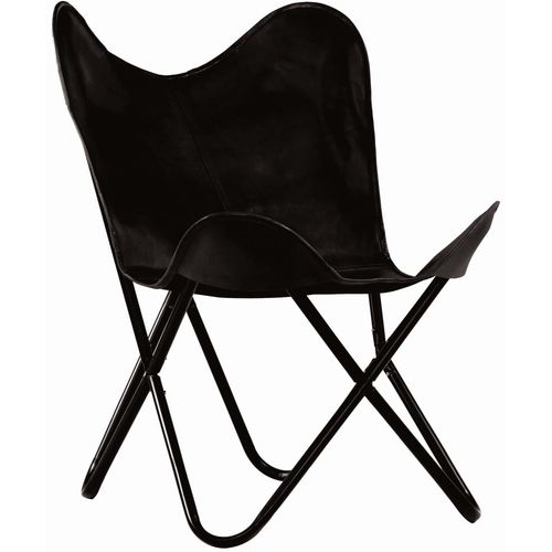 Leptir-stolica od prave kože crna dječja veličina slika 30