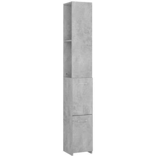 Kupaonski ormarić siva boja betona 25 x 25 x 170 cm od iverice slika 11