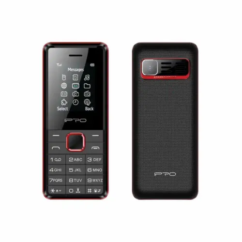 IPRO A18 Mobilni telefon Crni-Crveni slika 1