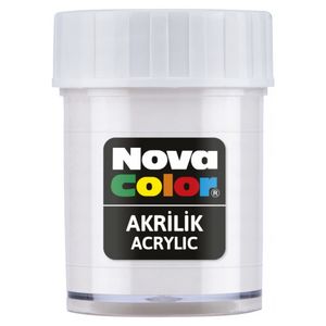 Nova Color Slikanje - Akrilne Boje 30g - Bela - 540291