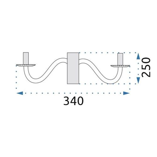 TOOLIGHT Zidna svjetiljka Rustikalna crna APP646-2W slika 10