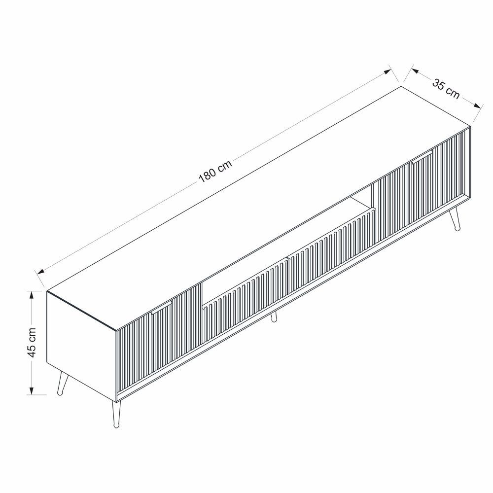 Luxe Sandstone TV Stand slika 9