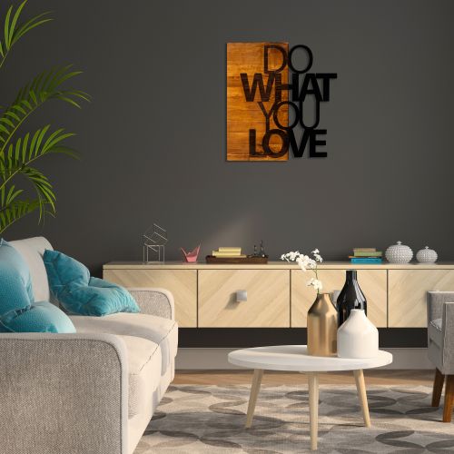 Wallity Ukrasni drveni zidni dodatak, Do What You Love slika 4