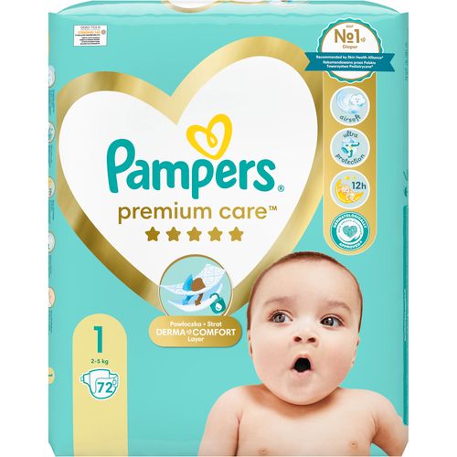 Pampers Premium Care, pelene s trakicama za učvršćivanje, veličina 1 slika 1