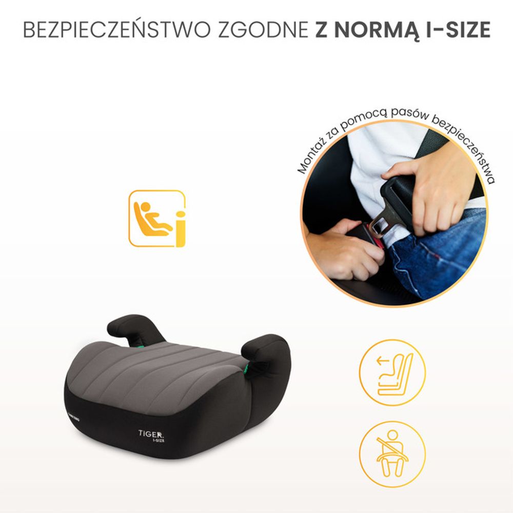 Tiger i-size sjedalo crno (125-150) slika 7