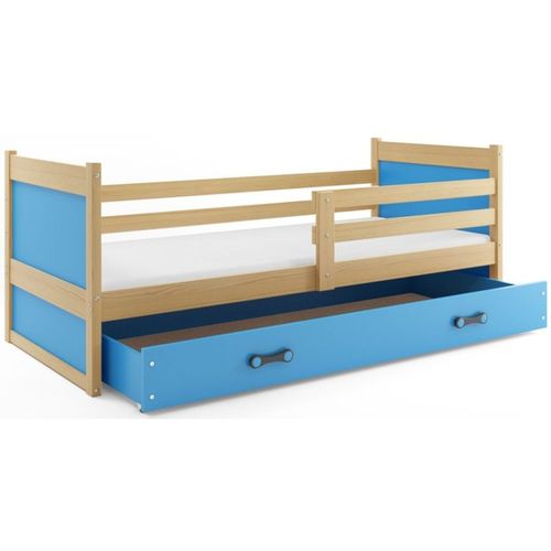 Drveni dečiji krevet Rico - bukva - plavi - 200x90 cm slika 2